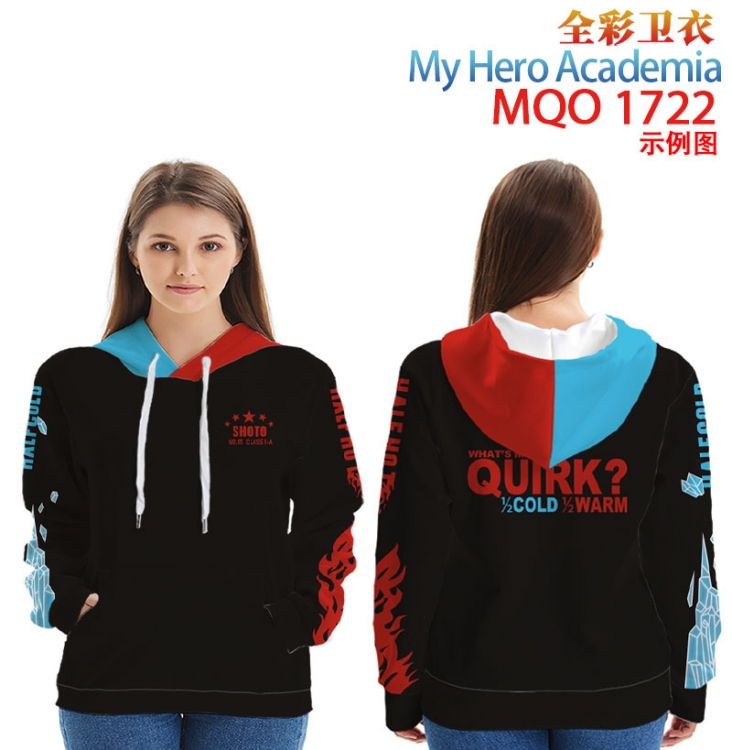 My Hero Academia Full Color Patch pocket Sweatshirt Hoodie  9 sizes from XXS to 4XL MQO 1722