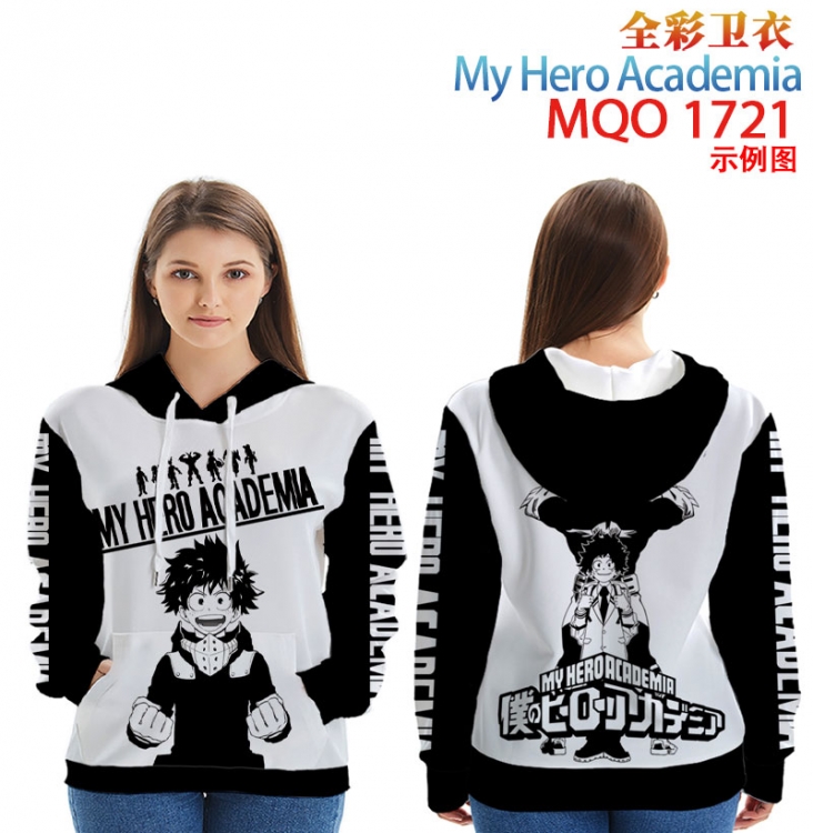 My Hero Academia Full Color Patch pocket Sweatshirt Hoodie  9 sizes from XXS to 4XL MQO 1721