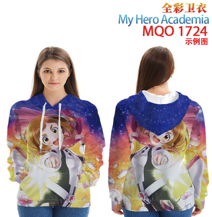 My Hero Academia Full Color Patch pocket Sweatshirt Hoodie  9 sizes from XXS to 4XL MQO 1724