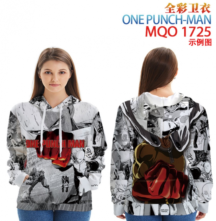 One Punch Man Full Color Patch pocket Sweatshirt Hoodie  9 sizes from XXS to 4XL MQO 1725