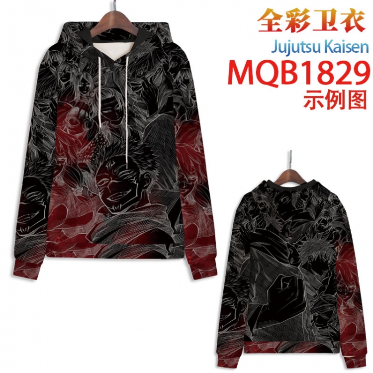 Jujutsu Kaisen   Full Color Patch pocket Sweatshirt Hoodie 8 sizes from  XS to 4XL   MQB-1829