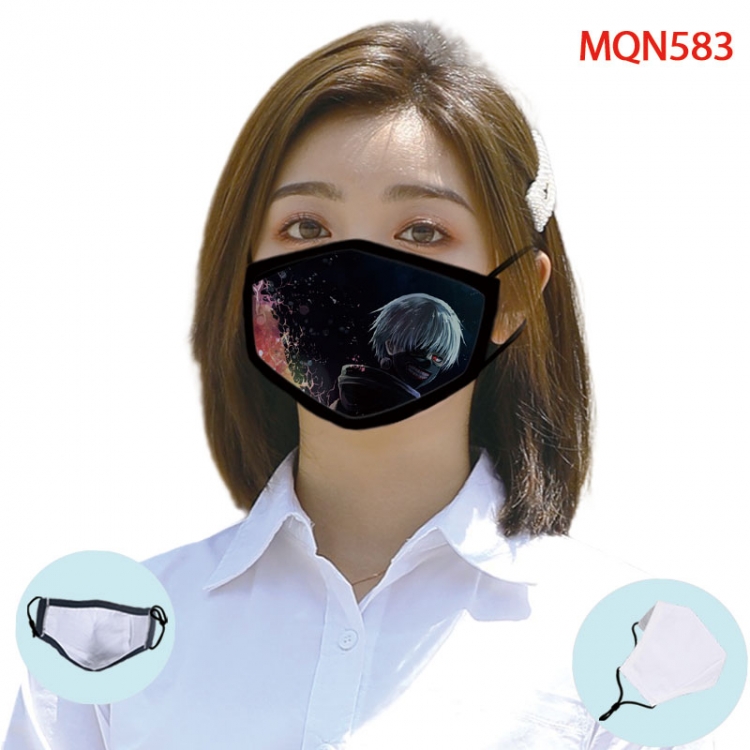 Tokyo Ghoul Color printing Space cotton Masks price for 5 pcs (Can be placed PM2.5 filter,but not provided) MQN583