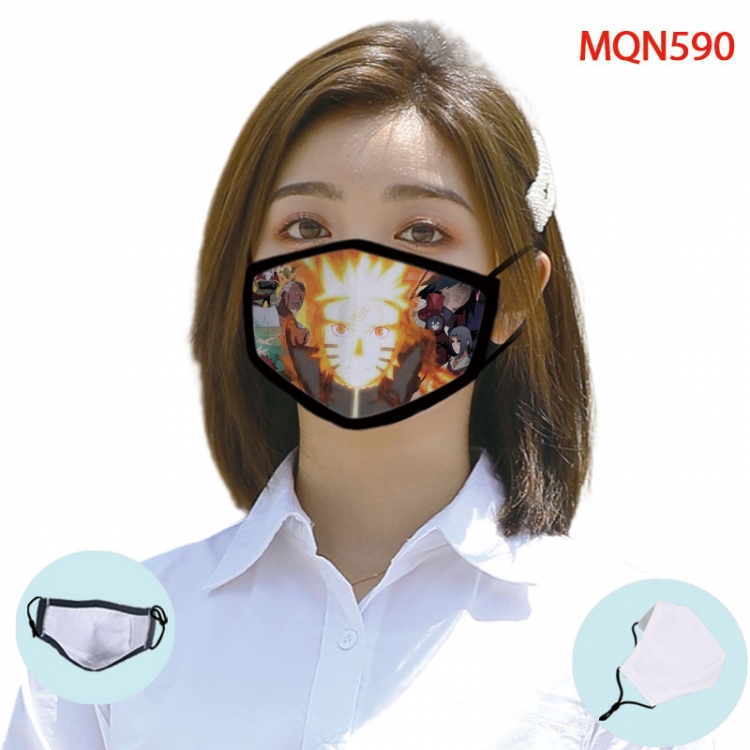 Naruto Color printing Space cotton Masks price for 5 pcs (Can be placed PM2.5 filter,but not provided) MQN590
