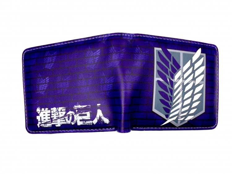 Shingeki no Kyojin Anime two fold  Short wallet 11X9.5CM 60G