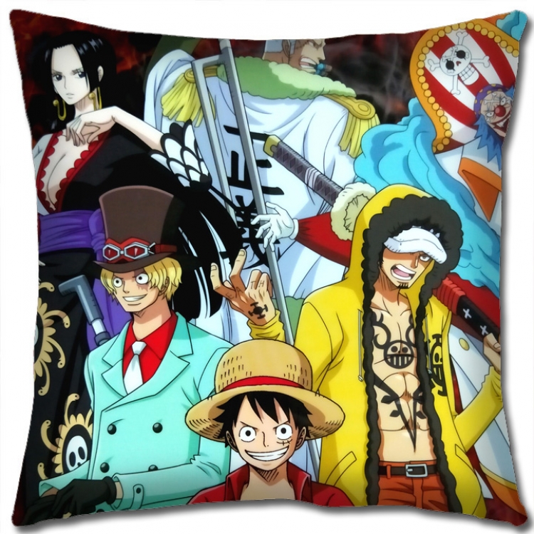 One Piece Anime square full-color pillow cushion 45X45CM NO FILLING H1364