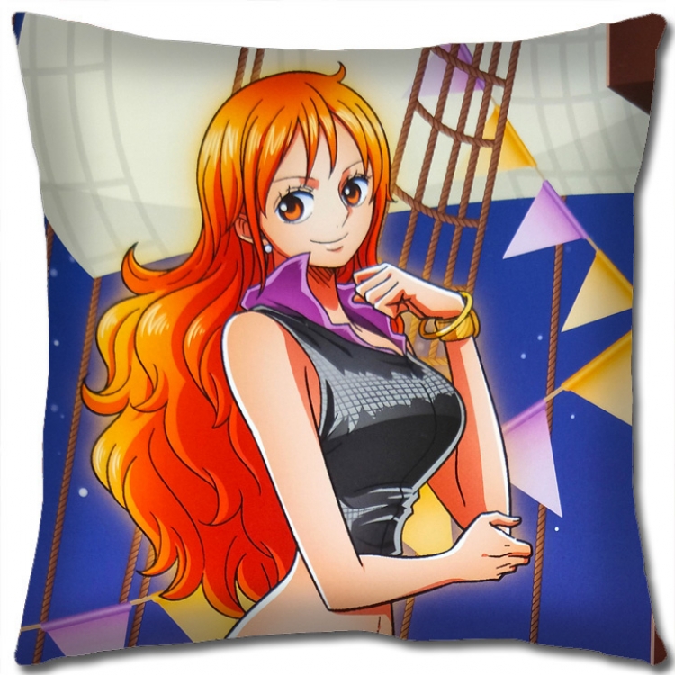 One Piece Anime square full-color pillow cushion 45X45CM NO FILLING H1385