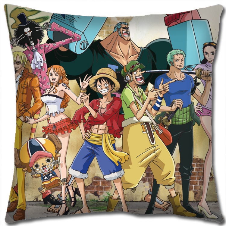 One Piece Anime square full-color pillow cushion 45X45CM NO FILLING H1360