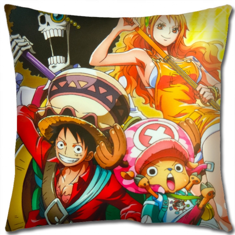 One Piece Anime square full-color pillow cushion 45X45CM NO FILLING H1366
