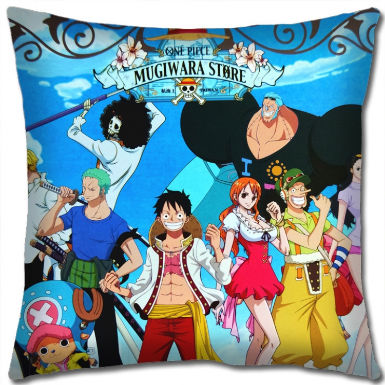 One Piece Anime square full-color pillow cushion 45X45CM NO FILLING H1358