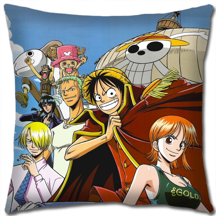 One Piece Anime square full-color pillow cushion 45X45CM NO FILLING H1365