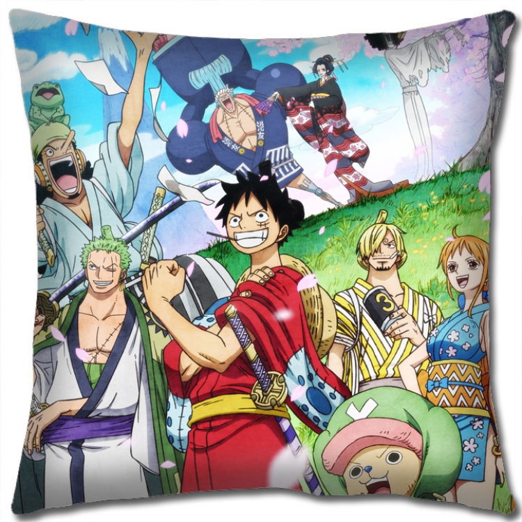 One Piece Anime square full-color pillow cushion 45X45CM NO FILLING H1370