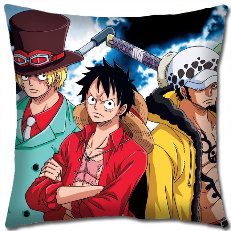 One Piece Anime square full-color pillow cushion 45X45CM NO FILLING H1362