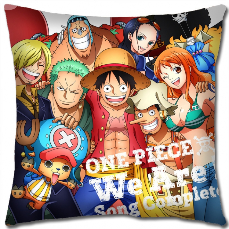 One Piece Anime square full-color pillow cushion 45X45CM NO FILLING H1372