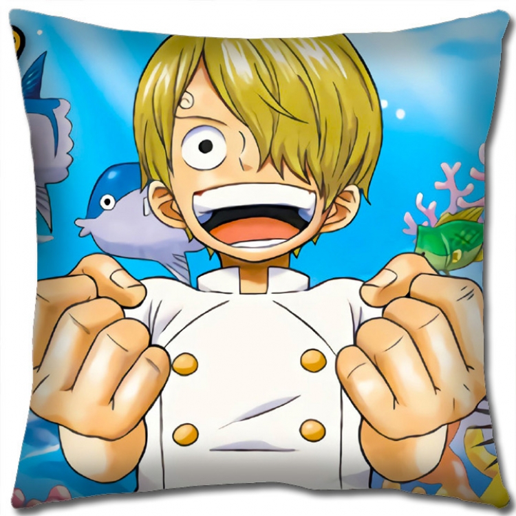 One Piece Anime square full-color pillow cushion 45X45CM NO FILLING H1374
