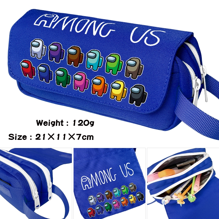 Among usWaterproof nylon double-layer pencil bag case wallet