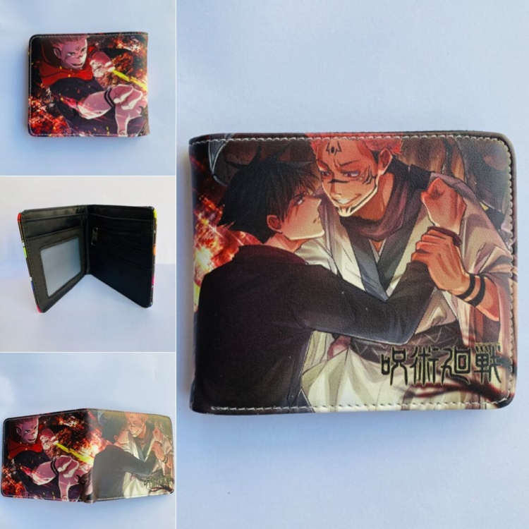Jujutsu Kaisen   Full color  two fold short wallet purse