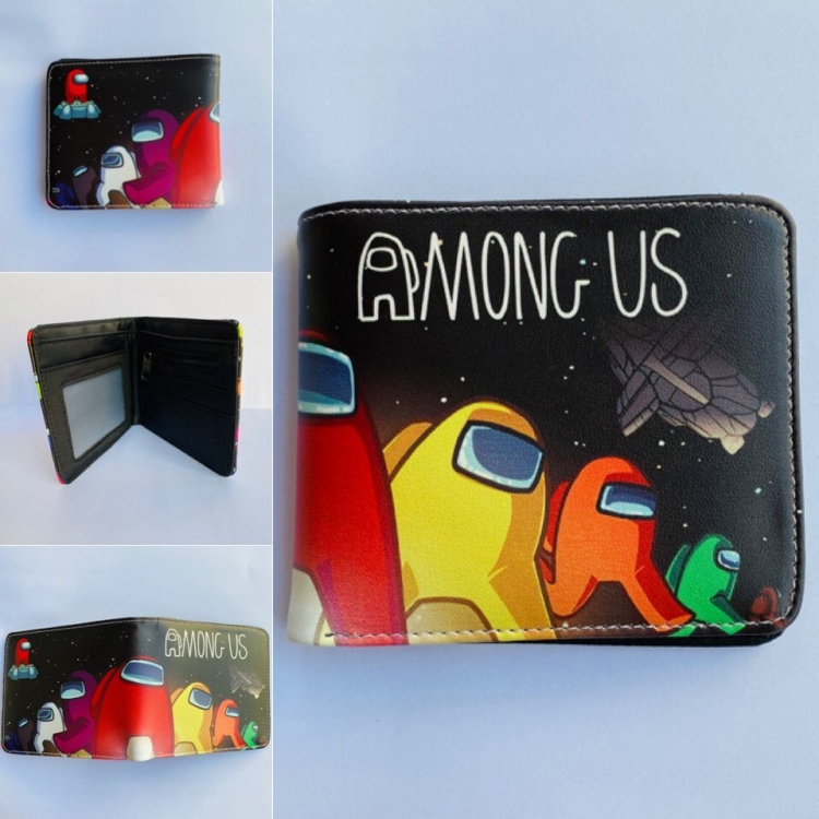  Among us  Full color  two fold short wallet purse 