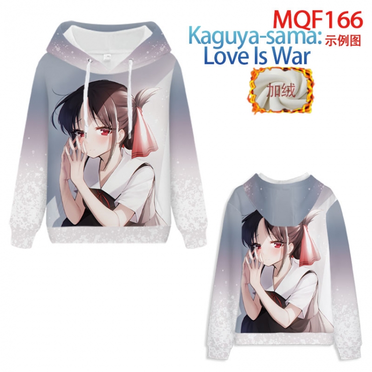 Kaguya-sama: Love Is War Hooded pullover plus velvet padded sweater Hoodie 2XS-4XL, 9 sizes MQF166