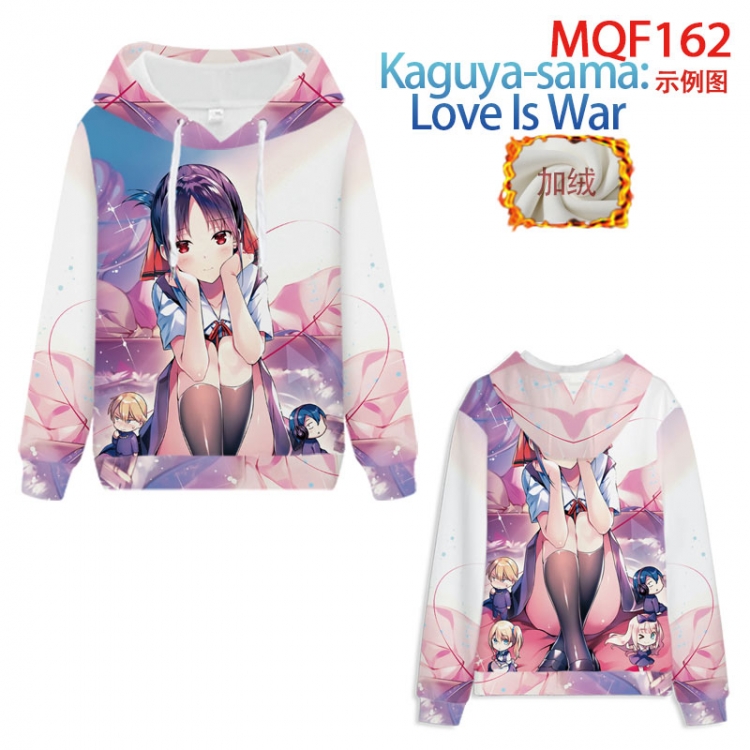 Kaguya-sama: Love Is War Hooded pullover plus velvet padded sweater Hoodie 2XS-4XL, 9 sizes MQF162