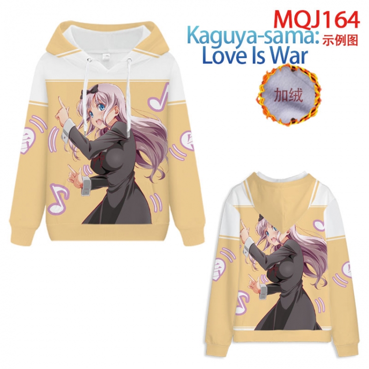 Kaguya-sama: Love Is War hooded plus fleece sweater 9 sizes from XXS to 4XL MQJ164