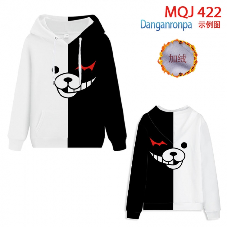 Dangan-Ronpa hooded plus fleece sweater 9 sizes from XXS to 4XL MQJ422