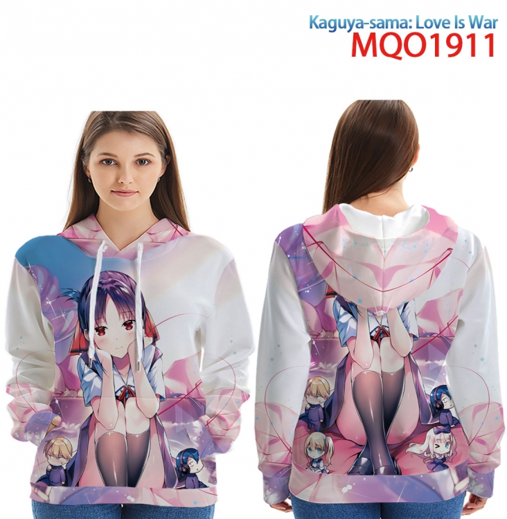 Kaguya-sama: Love Is War  Full Color Patch pocket Sweatshirt Hoodie EUR SIZE 9 sizes from XXS to XXXXL MQO1911 