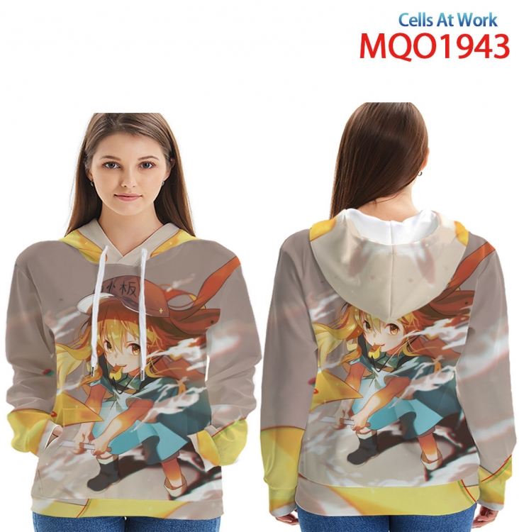 Working cell Full Color Patch pocket Sweatshirt Hoodie EUR SIZE 9 sizes from XXS to XXXXL MQO1943