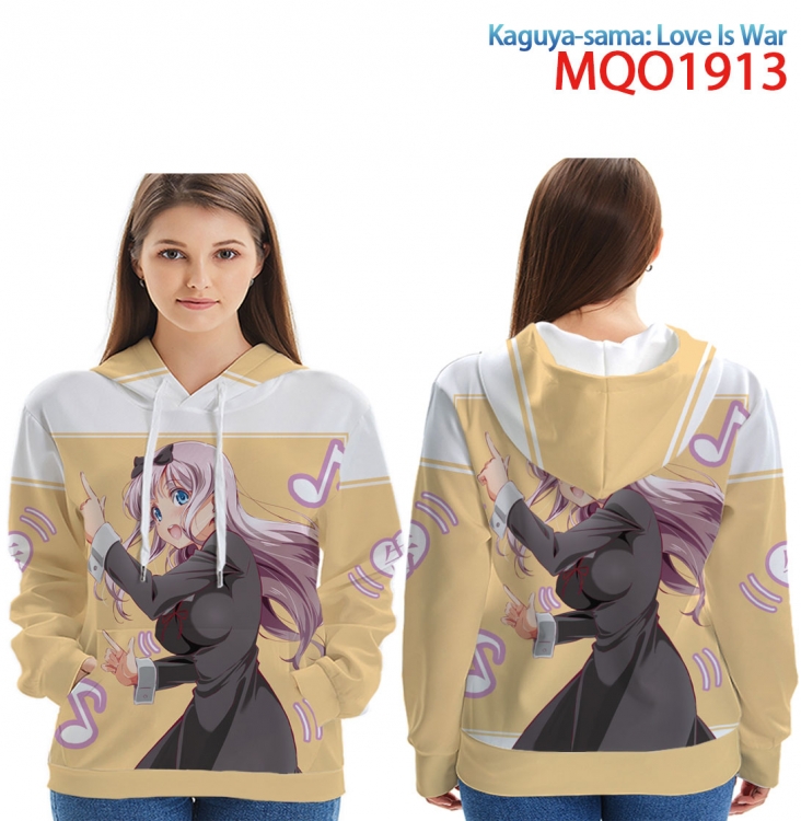 Kaguya-sama: Love Is War Full Color Patch pocket Sweatshirt Hoodie EUR SIZE 9 sizes from XXS to XXXXL MQO1913 