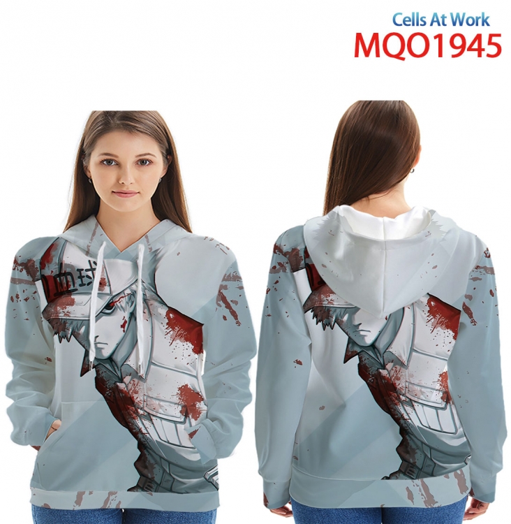 Working cell Full Color Patch pocket Sweatshirt Hoodie EUR SIZE 9 sizes from XXS to XXXXL MQO1945