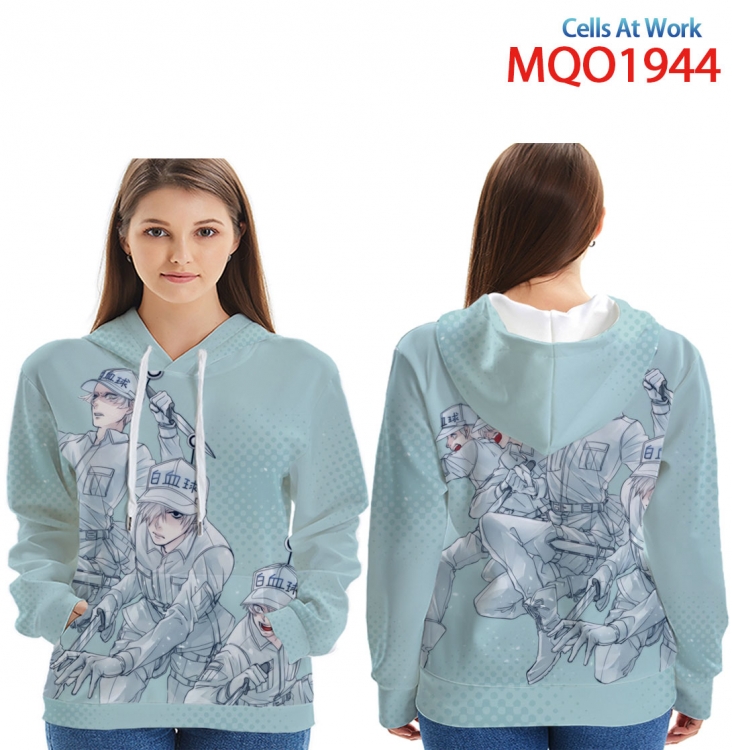Working cell Full Color Patch pocket Sweatshirt Hoodie EUR SIZE 9 sizes from XXS to XXXXL MQO1944