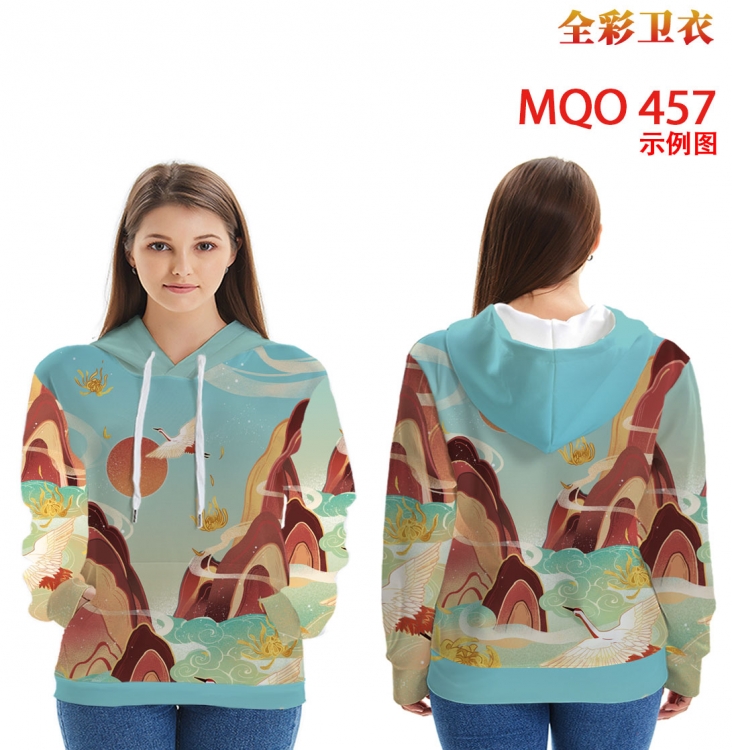 Chinese style Full Color Patch pocket Sweatshirt Hoodie EUR SIZE 9 sizes from XXS to XXXXL MQO457 