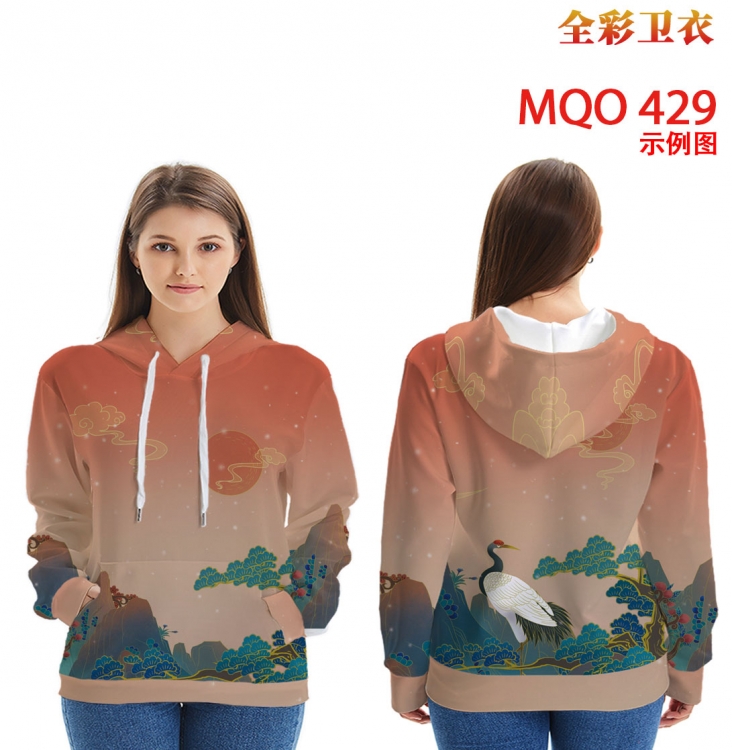 Chinese style Full Color Patch pocket Sweatshirt Hoodie EUR SIZE 9 sizes from XXS to XXXXL MQO429 