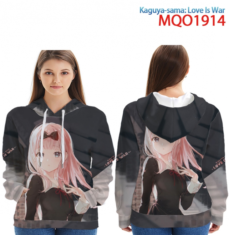Kaguya-sama: Love Is War Full Color Patch pocket Sweatshirt Hoodie EUR SIZE 9 sizes from XXS to XXXXL MQO1914 
