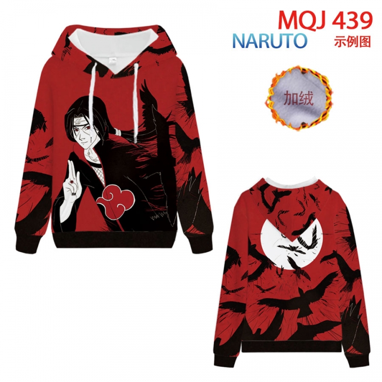 Naruto hooded plus fleece sweater 9 sizes from XXS to 4XL MQJ439