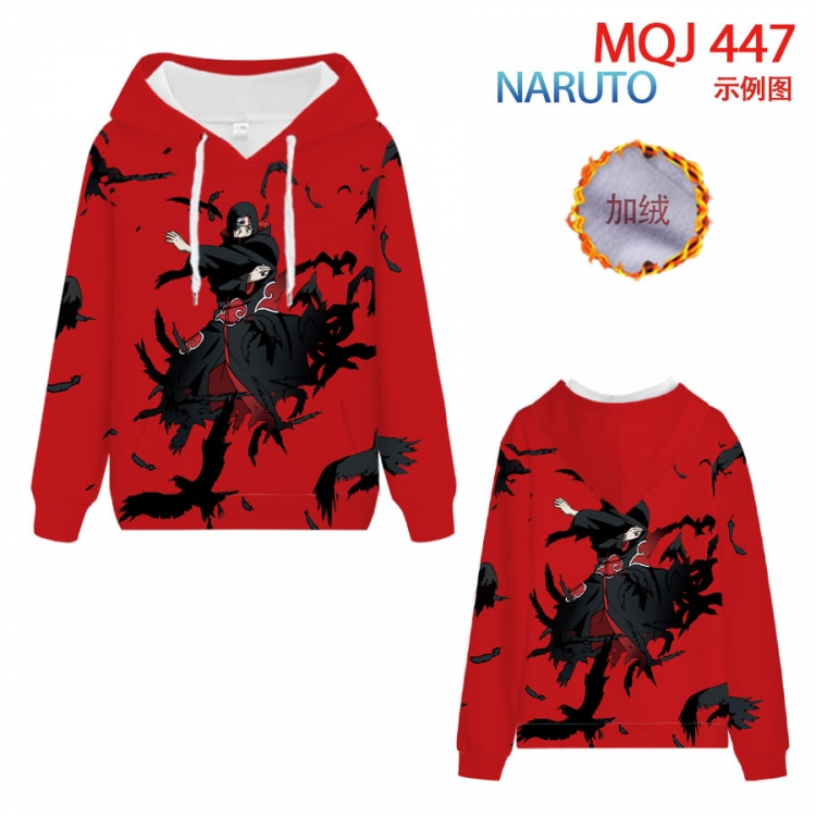 Naruto hooded plus fleece sweater 9 sizes from XXS to 4XL MQJ447