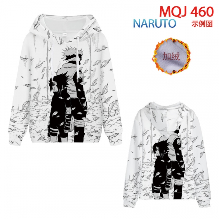 Naruto hooded plus fleece sweater 9 sizes from XXS to 4XL MQJ460