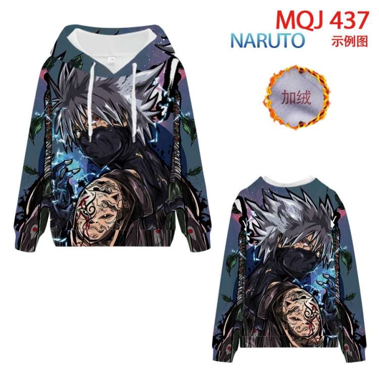 Naruto hooded plus fleece sweater 9 sizes from XXS to 4XL MQJ437