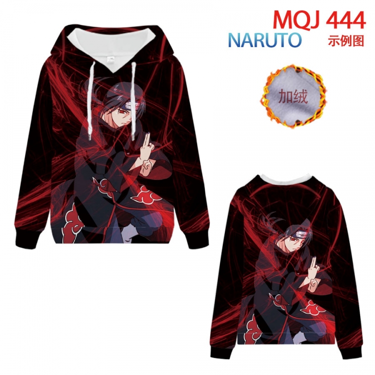 Naruto hooded plus fleece sweater 9 sizes from XXS to 4XL MQJ444