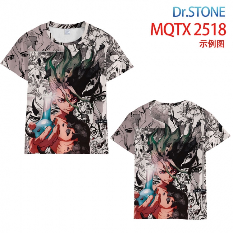 Dr.STONE Full color printed short sleeve T-shirt from  S to 5XL MQTX2518