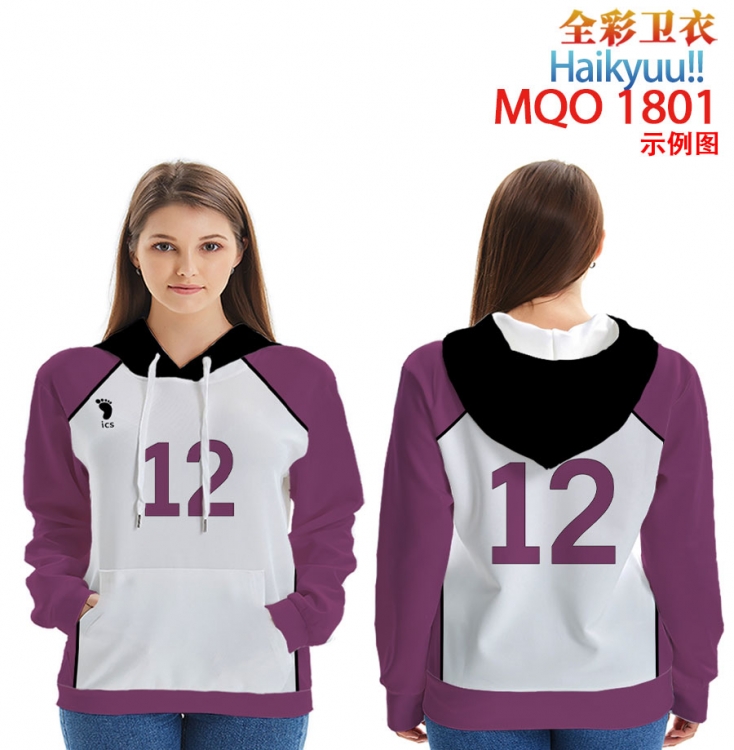 Haikyuu!! Patch pocket Sweatshirt Hoodie  9 sizes from XXS to 4XL MQO1801