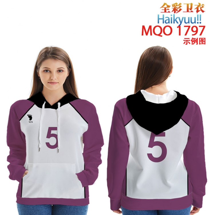 Haikyuu!! Patch pocket Sweatshirt Hoodie  9 sizes from XXS to 4XL MQO1797