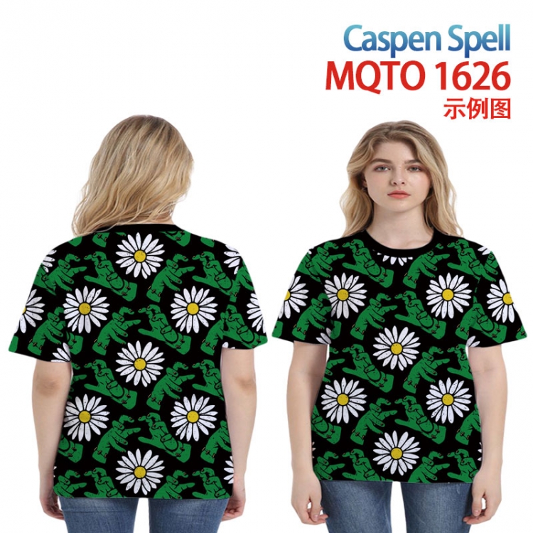 Caspen Spell Full color printed short sleeve T-shirt 2XS-4XL, 9 sizes MQTO1626