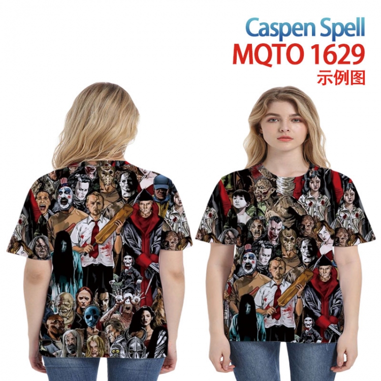 Caspen Spell Full color printed short sleeve T-shirt 2XS-4XL, 9 sizes MQTO1629