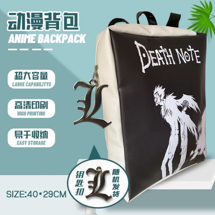 Death note Anime square school bag backpack 40x29cm