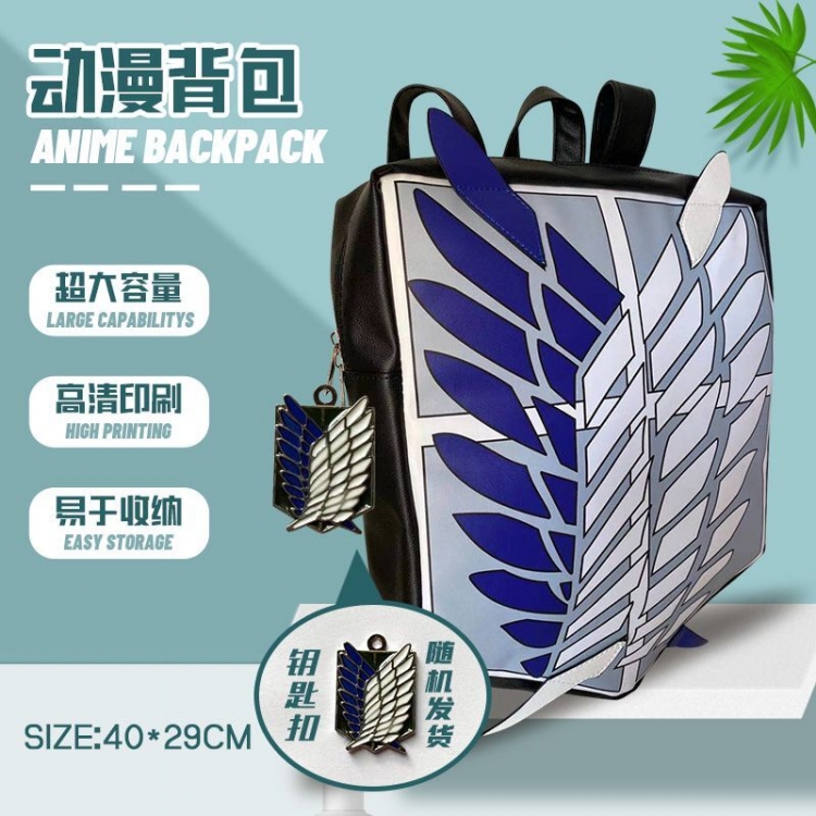 Shingeki no Kyojin Anime square school bag backpack 40x29cm 400