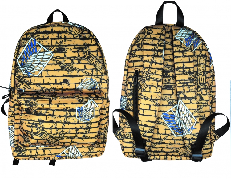 Shingeki no Kyojin Anime Printed student backpack school bag backpack Style 2