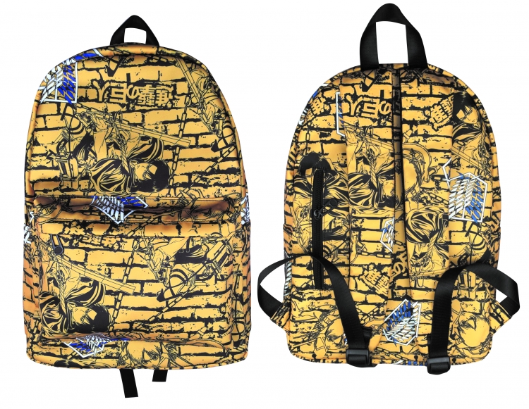 Shingeki no Kyojin Anime Printed student backpack school bag backpack Style 1