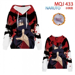 Naruto hooded plus fleece swea...