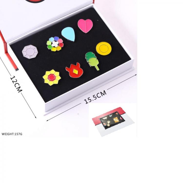 New Package Pokemon Brooch set 8pcs for 1 box