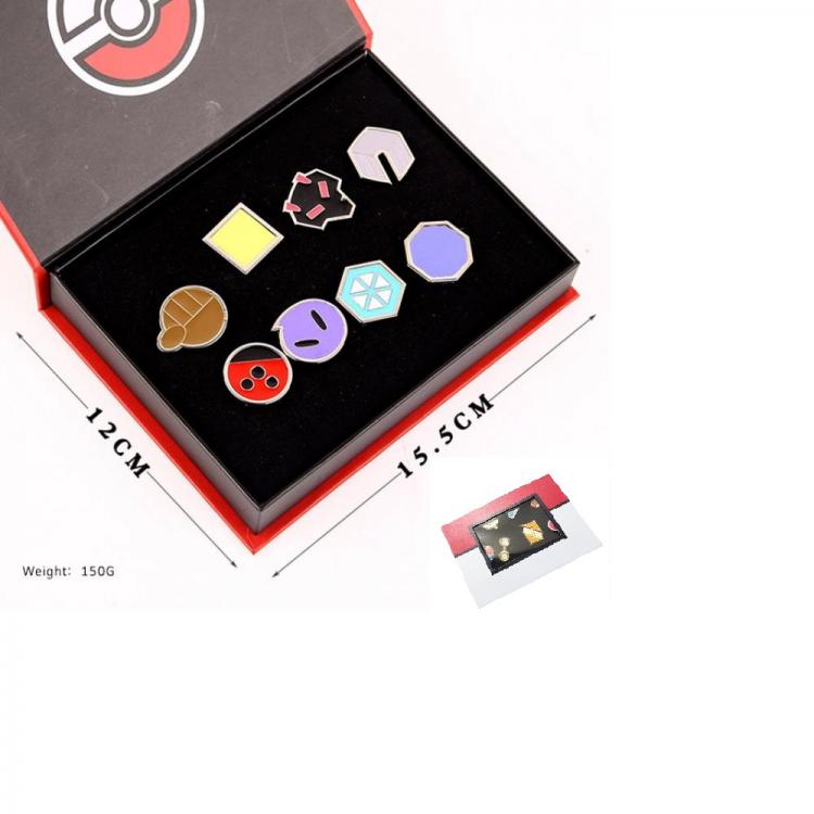 New Package Pokemon brooch set 8pcs for 1 box